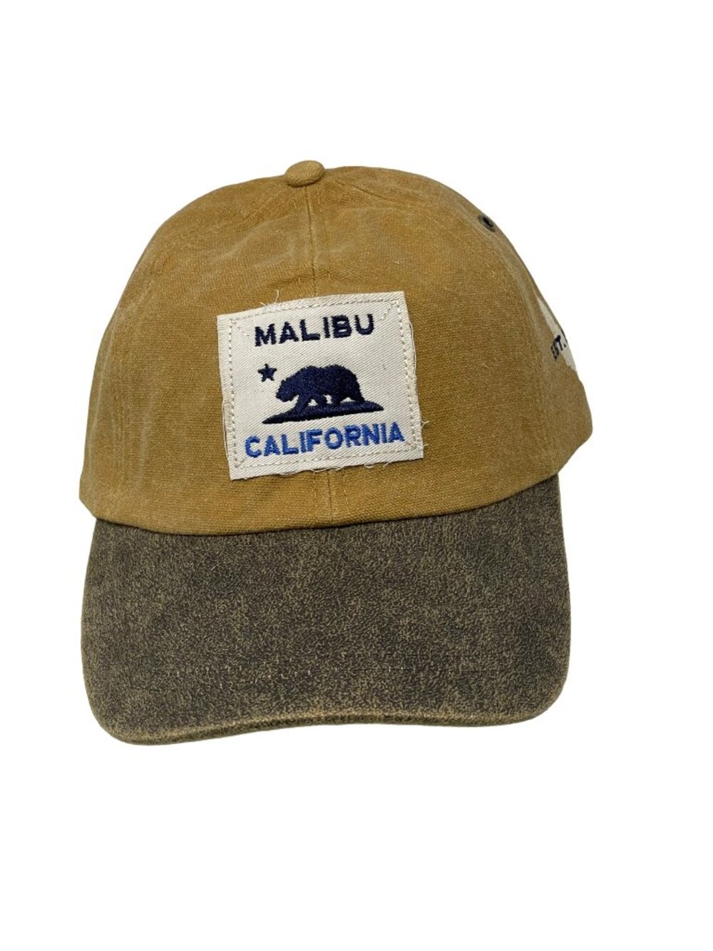 Malibu California Leather Weekender Cap Hat One Size Ouray Canvas Unisex NEW Gol